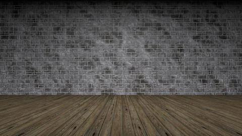 3d rendering of a brick wall frontal view Stock Illustration