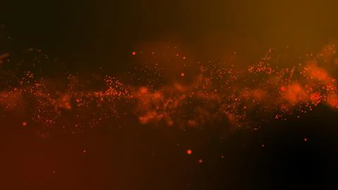 3D rendering of bright abstract cloud from particle structure Illustrazione stock