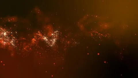 3D rendering of bright abstract cloud from particle structure Illustrazione stock