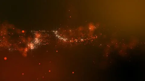 3D rendering of bright abstract cloud from particle structure イラスト素材