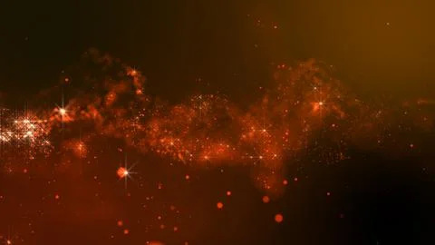 3D rendering of bright abstract cloud from particle structure Illustrazione stock