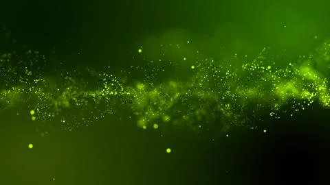 3D rendering of bright abstract cloud from particle structure Stock Illustration