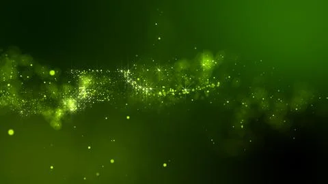 3D rendering of bright abstract cloud from particle structure Stock Illustration