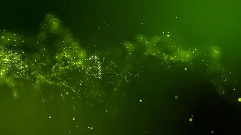 3D rendering of bright abstract cloud from particle structure Stock Illustration