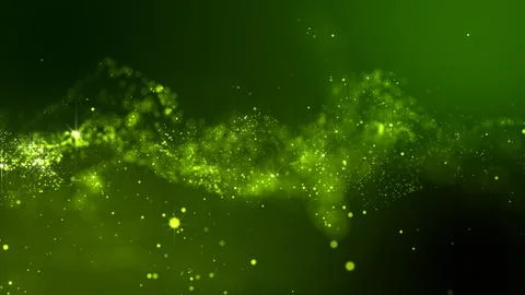 3D rendering of bright abstract cloud from particle structure Stock Illustration