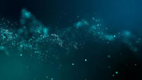 3D rendering of bright abstract cloud from particle structure 库存插图