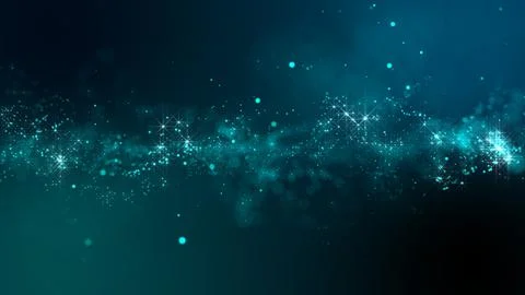 3D rendering of bright abstract cloud from particle structure Stock Illustration