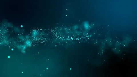 3D rendering of bright abstract cloud from particle structure 스톡 일러스트