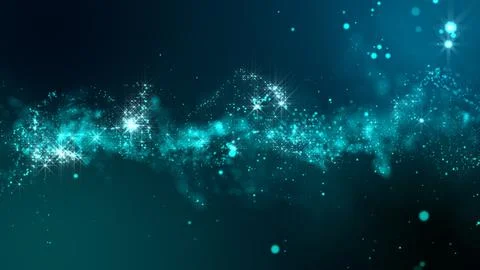 3D rendering of bright abstract cloud from particle structure 스톡 일러스트