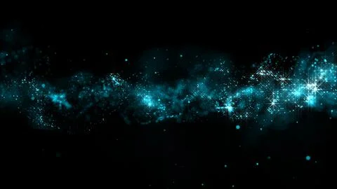 3D rendering of bright abstract cloud from particle structure Illustrazione stock