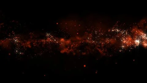 3D rendering of bright abstract cloud from particle structure Stock Illustration