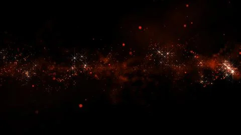 3D rendering of bright abstract cloud from particle structure 库存插图