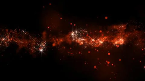 3D rendering of bright abstract cloud from particle structure Illustrazione stock