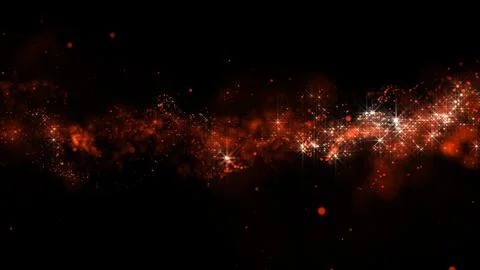 3D rendering of bright abstract cloud from particle structure Illustrazione stock