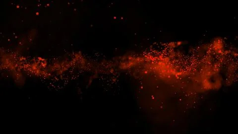 3D rendering of bright abstract cloud from particle structure Illustrazione stock