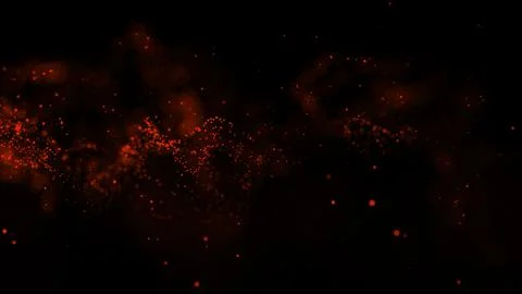 3D rendering of bright abstract cloud from particle structure Stock Illustration