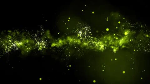 3D rendering of bright abstract cloud from particle structure Illustrazione stock