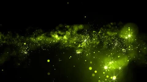 3D rendering of bright abstract cloud from particle structure Stock Illustration