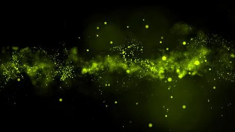 3D rendering of bright abstract cloud from particle structure Illustrazione stock