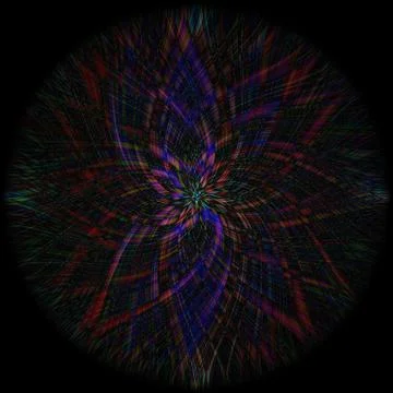 3D rendering of a bright colorful abstract spiral background 스톡 일러스트