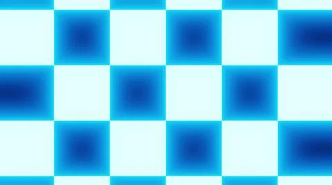3D rendering of bright neon blue checker pattern background Stock Illustration