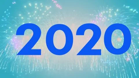 3d rendering of the broadcast 2020 year Stock Illustration