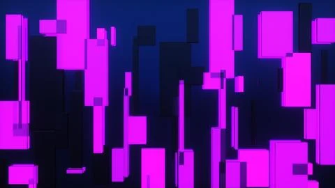 3d rendering of the broadcast rectangles 库存插图