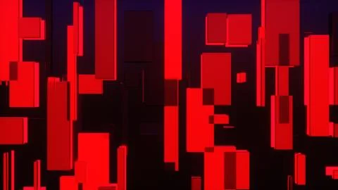 3d rendering of the broadcast rectangles イラスト素材
