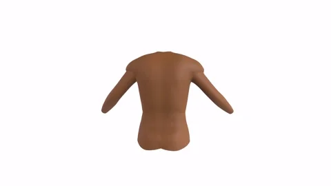 3D rendering of a brown long-sleeve shirt with texture Stock-Footage 285924809