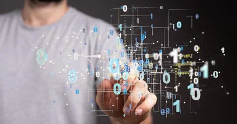 3D rendering of a business intelligence analyst dashboard Foto stock