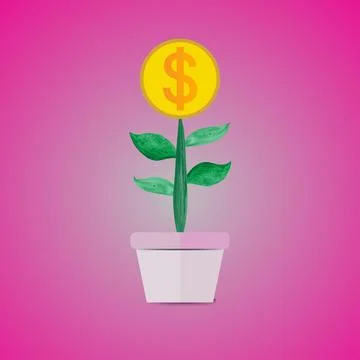 3D Rendering business saving money concept 3D illustration Stock Illustration