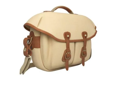 3D rendering camera bag handles white background no shadow 3D rendering ca... 스톡 사진