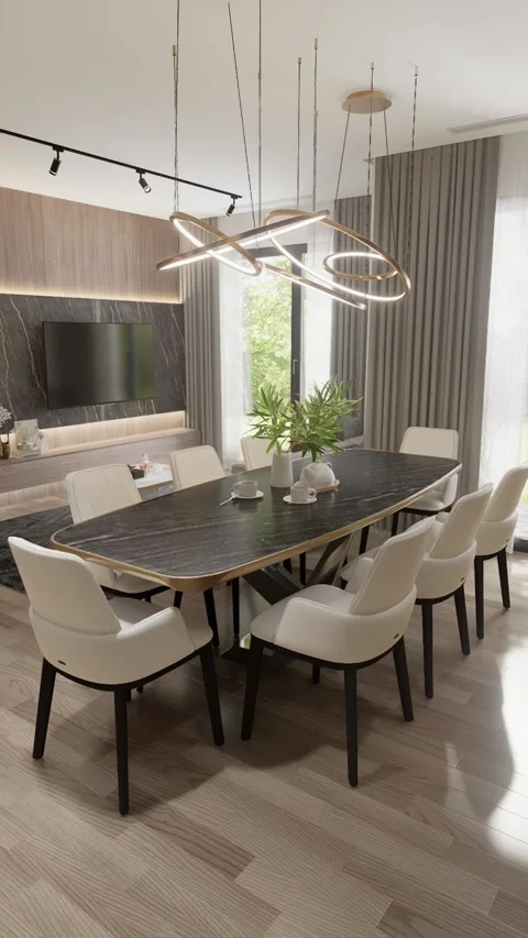 3D-rendering. The camera flies over a modern studio apartment Stock Footage 270214151