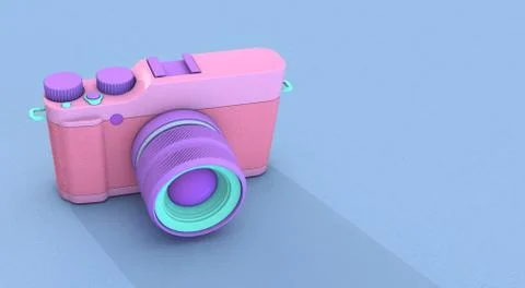 3d rendering camera Stock Illustration