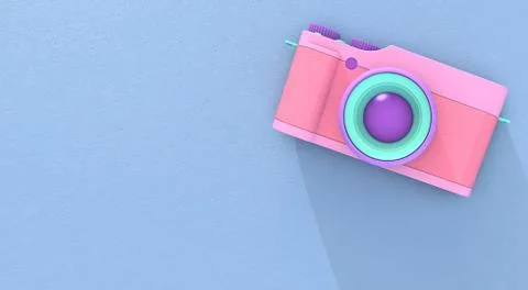 3d rendering camera Stock Illustration