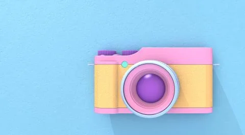 3d rendering camera Stock Illustration