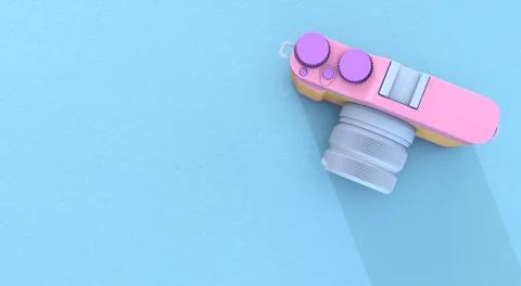 3d rendering camera Stock Illustration