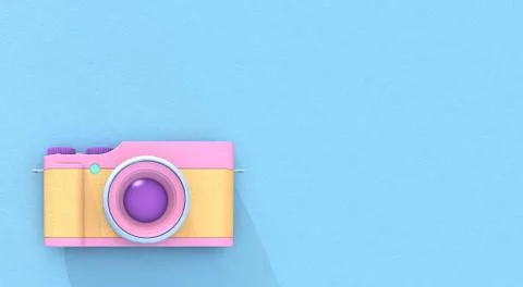 3d rendering camera Stock Illustration
