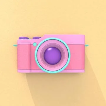 3d rendering camera Stock Illustration