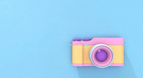 3d rendering camera Stock Illustration