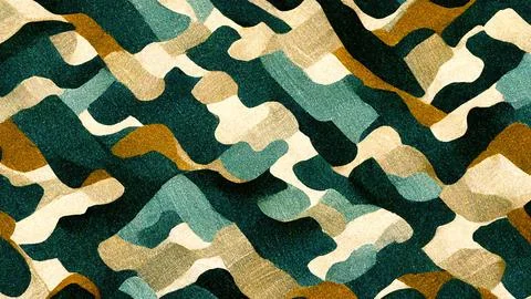 3D rendering of a camouflage pattern background イラスト素材