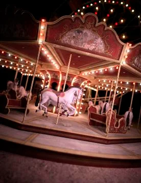 3D Rendering Carnival Stock Illustration