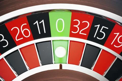 3D Rendering Casino Roulette concept. Gambling table in luxury casino. Casino Stock Illustration