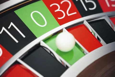 3D Rendering Casino Roulette concept. Gambling table in luxury casino. Casino Illustration