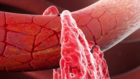 3D rendering of cerebral hemorrhage and vascular bleeding in the brain. Stockbeeldmateriaal 344103089