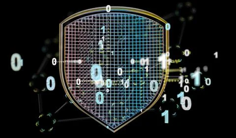 3D rendering of a Certified Guarantee Approval or Secure Access System Concep Stock Illustration