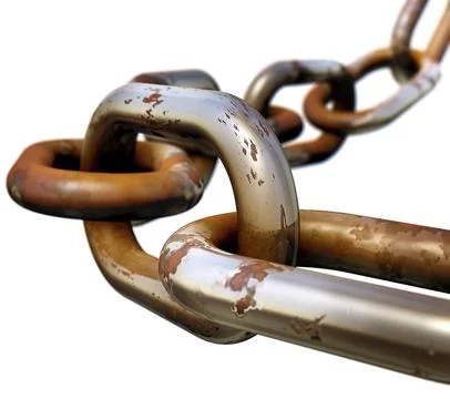 3D rendering of a chain Stock Illustration