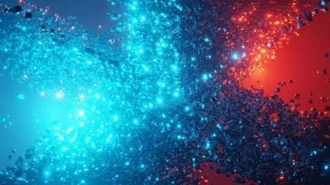 3D rendering of chaotic, cube-shaped animation Template 스톡 동영상 170440983