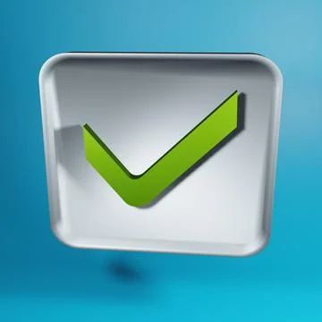 3d rendering checklist Stock Illustration