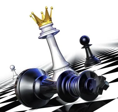3D rendering of a chess concept Stock Illustration